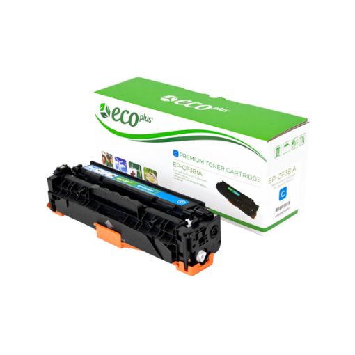 Picture of EcoPlus CF381A (HP 312A) Cyan Toner Cartridge (2700 Yield)