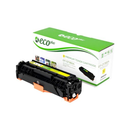 Picture of EcoPlus CF382A (HP 312A) Yellow Toner Cartridge (2700 Yield)