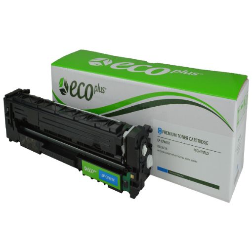 Picture of EcoPlus CF401X (HP 201X) High Yield Cyan Toner Cartridge (2300 Yield)