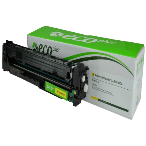 Picture of EcoPlus CF412A (HP 410A) Yellow Toner Cartridge (2300 Yield)