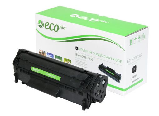 Picture of EcoPlus 0263B001AA (Canon 104, FX-9, FX-10) Black Toner Cartridge (2000 Yield)