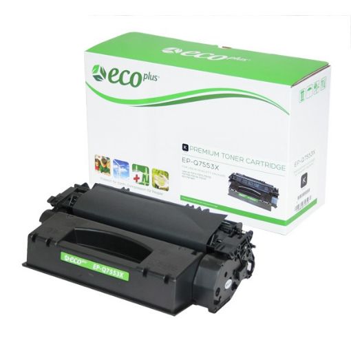 Picture of EcoPlus Q7553X (HP 53X) High Yield Black Toner Cartridge (7000 Yield)