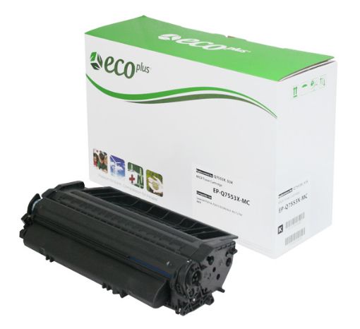 Picture of EcoPlus MICR Q7553X (HP 53X) High Yield Black Toner Cartridge (7000 Yield)