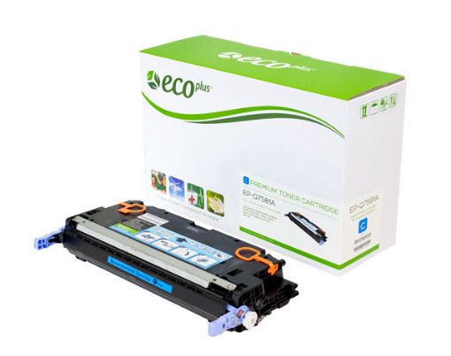 Picture of EcoPlus 1659B001AA (Canon 111C, CRG-111C) Cyan Toner Printer Cartridge (6000 Yield)