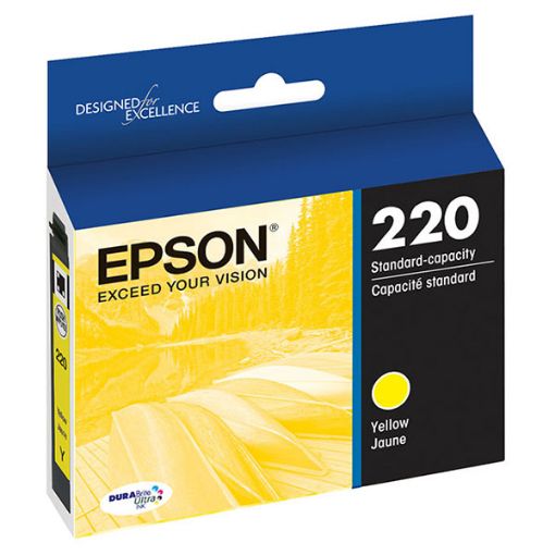 Picture of Epson T220420 (Epson 220) Yellow Inkjet Cartridge (165 Yield)