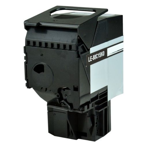 Picture of Lexmark 80C0S10 Black Toner Cartridge (2500 Yield)