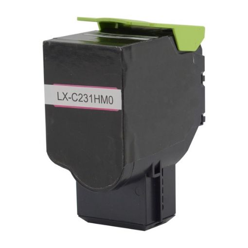 Picture of Lexmark C231HM0 High Yield Magenta Toner Cartridge (2300 Yield)