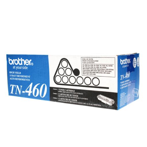 Picture of Brother TN-460 High Yield Black Toner Cartridge (6000 Yield)