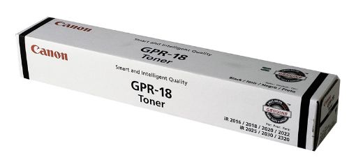 Picture of Canon 0384B003AA (GPR-18BK) Black Copier Toner (8300 Yield)