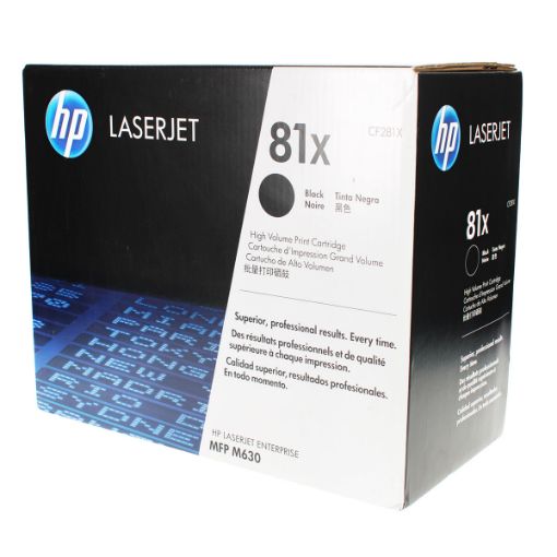 Picture of HP CF281X (HP 81X) High Yield Black Toner Cartridge (25000 Yield)