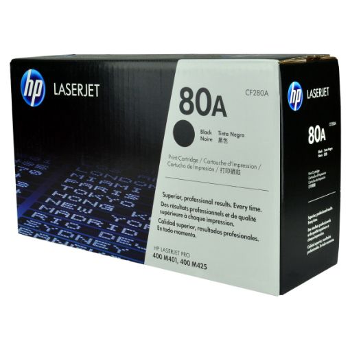 Picture of HP CF280A (HP 80A) Black Toner Cartridge (2700 Yield)