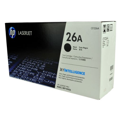 Picture of HP CF226A (HP 26A) Black Toner Cartridge (3100 Yield)