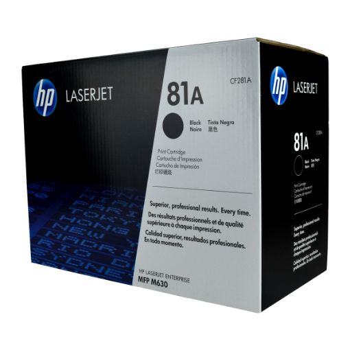 Picture of HP CF281A (HP 81A) Black Toner Cartridge (10500 Yield)