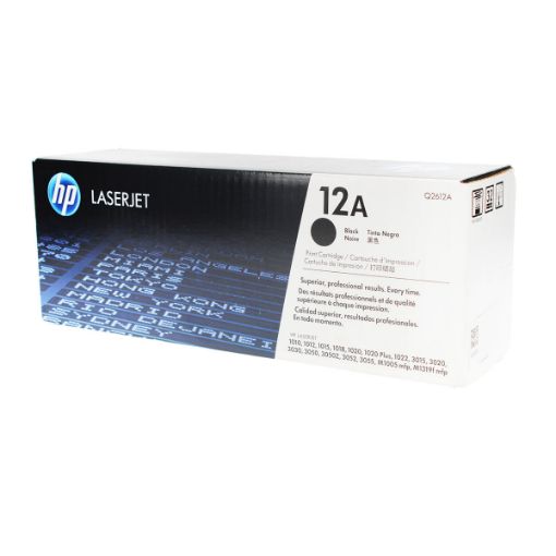 Picture of HP Q2612A (HP 12A) Black Toner Cartridge (2000 Yield)