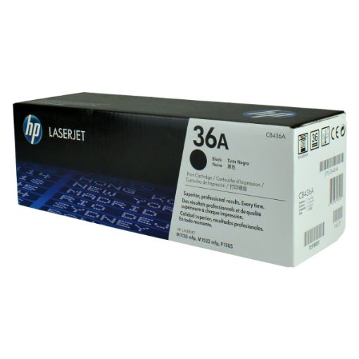 Picture of HP CB436A (HP 36A) Black Toner Cartridge (2000 Yield)