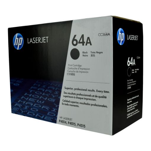 Picture of HP CC364A (HP 64A) Black Toner Cartridge (10000 Yield)