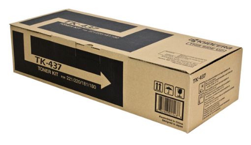 Picture of Kyocera Mita 1T02KH0US0 (TK-437) Black Toner Cartridge (15000 Yield)