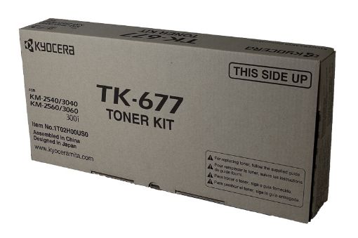 Picture of Kyocera Mita 1T02H00US0 (TK-677, TK-675) Black Toner Cartridge (20000 Yield)