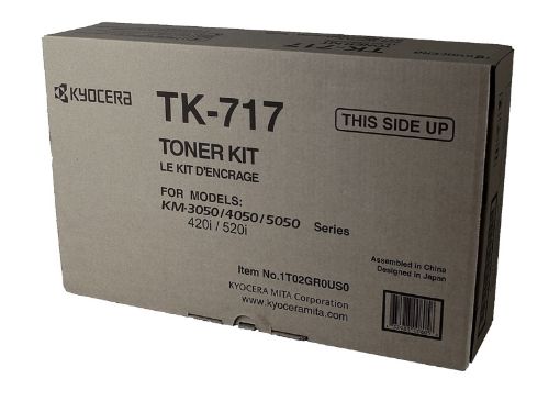 Picture of Kyocera Mita 1T02GR0US0 (TK-717) Black Toner Cartridge (34000 Yield)