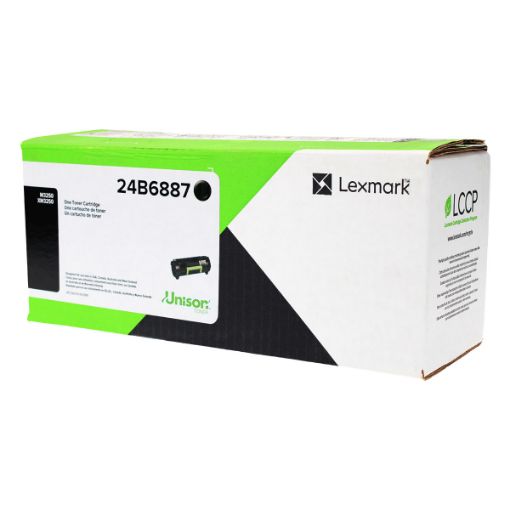 Picture of Lexmark 24B6887 Black Toner Cartridge (21000 Yield)