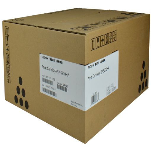 Picture of Ricoh 406683 High Yield Black Toner Cartridge (25000 Yield)