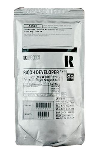 Picture of Ricoh 888190 (Type 26, B0799640) Black Developer (300000 Yield)