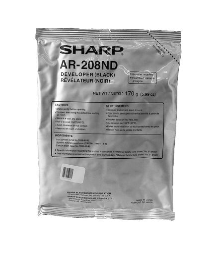 Picture of Sharp AR-208ND Black Developer (25000 Yield)