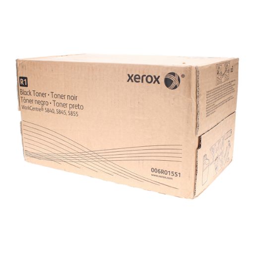 Picture of Xerox 006R01551 (6R1551) Black Toner Cartridge Kit (2 Toner Ctgs + 1 Waste Toner Btl/Box) (38000 Yield)