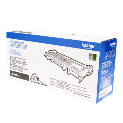 Picture of Brother TN-660 (TN-630) High Yield Black Toner Cartridge (2600 Yield)