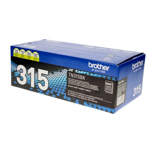 Picture of Brother TN-315BK High Yield Black Toner Cartridge (6000 Yield)