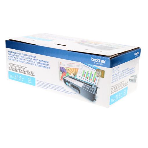 Picture of Brother TN-315C High Yield Cyan Toner Cartridge (3500 Yield)