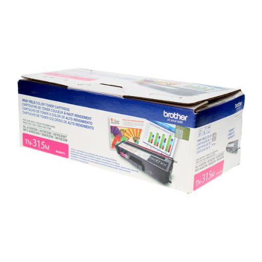 Picture of Brother TN-315M High Yield Magenta Toner Cartridge (3500 Yield)