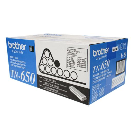 Picture of Brother TN-650 High Yield Black Toner Cartridge (8000 Yield)
