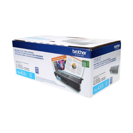 Picture of Brother TN-433C High Yield Cyan Toner Cartridge (4500 Yield)