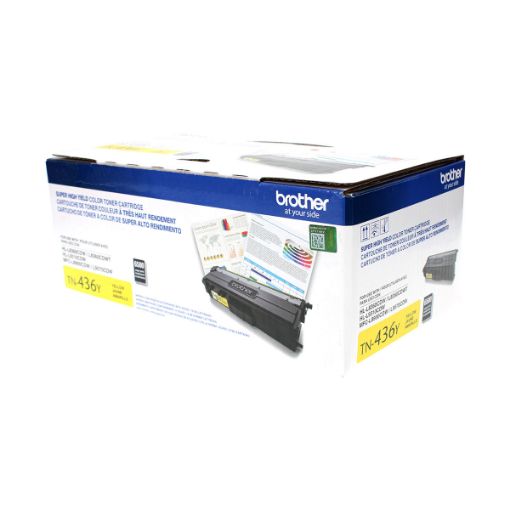 Picture of Brother TN-436Y Super High Yield Yellow Toner Cartridge (6500 Yield)