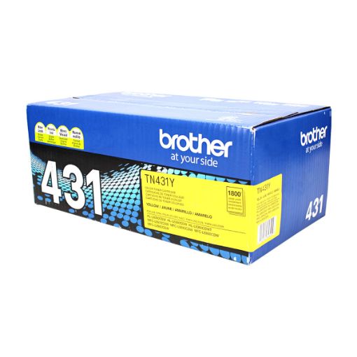 Picture of Brother TN-431Y High Yield Yellow Toner Cartridge (4000 Yield)