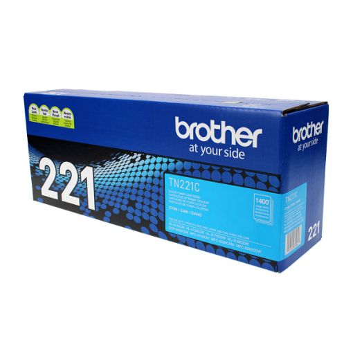 Picture of Brother TN-221C Cyan Toner Cartridge (1400 Yield)