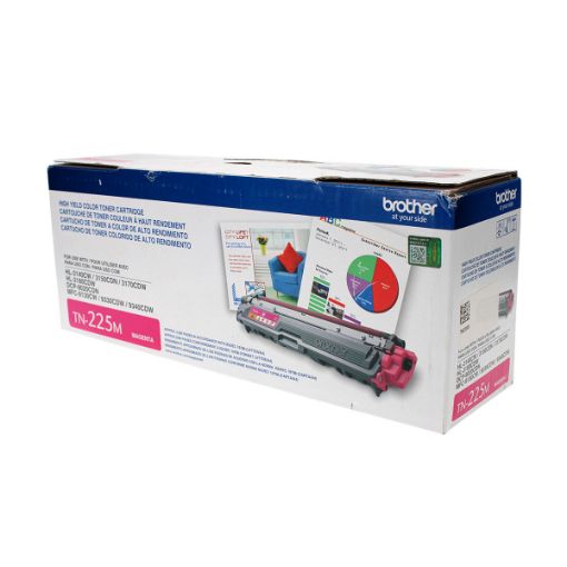 Picture of Brother TN-225M High Yield Magenta Toner Cartridge (2200 Yield)