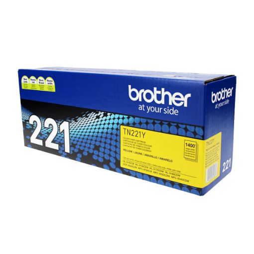 Picture of Brother TN-221Y Yellow Toner Cartridge (1400 Yield)