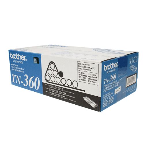 Picture of Brother TN-360 High Yield Black Toner Cartridge (2600 Yield)