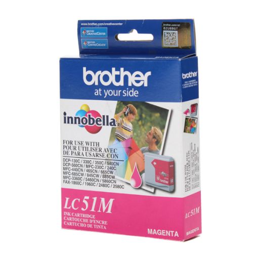 Picture of Brother LC51M Magenta Inkjet Cartridge (400 Yield)