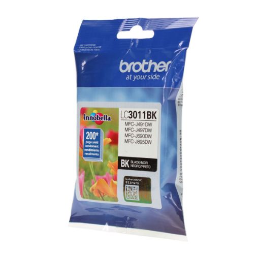 Picture of Brother LC3011Bk Black Ink Cartridge (200 Yield)