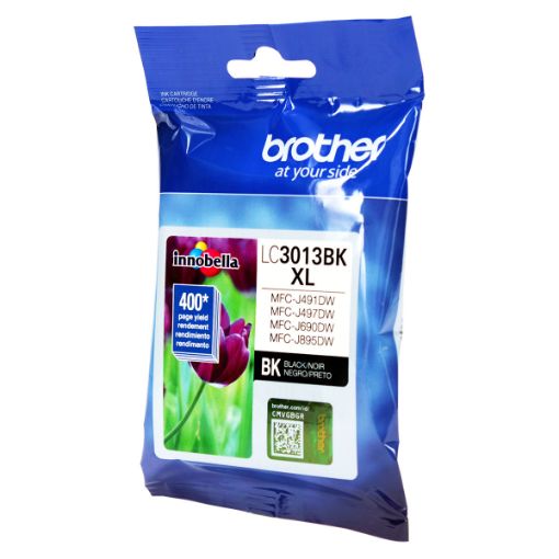 Picture of Brother LC3013Bk High Yield Black Ink Cartridge (400 Yield)