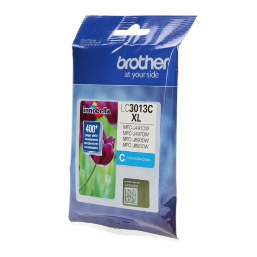 Picture of Brother LC3013C High Yield Cyan Ink Cartridge (400 Yield)