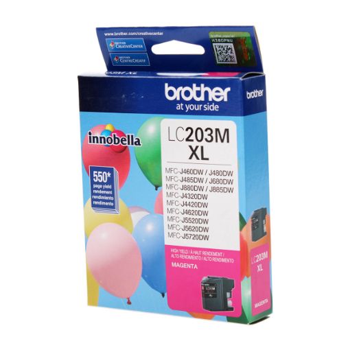 Picture of Brother LC203M High Yield Magenta Inkjet Cartridge (550 Yield)