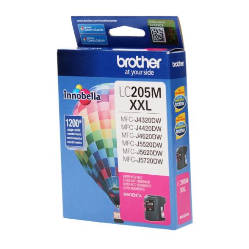 Picture of Brother LC205M (LC205MXXLM) Super High Yield Magenta Inkjet Cartridge (1200 Yield)
