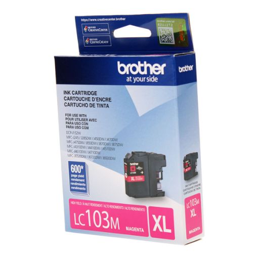Picture of Brother LC103M High Yield Magenta InkJet Ink (600 Yield)