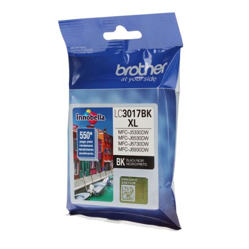 Picture of Brother LC3017Bk High Yield Black Inkjet Cartridge (550 Yield)