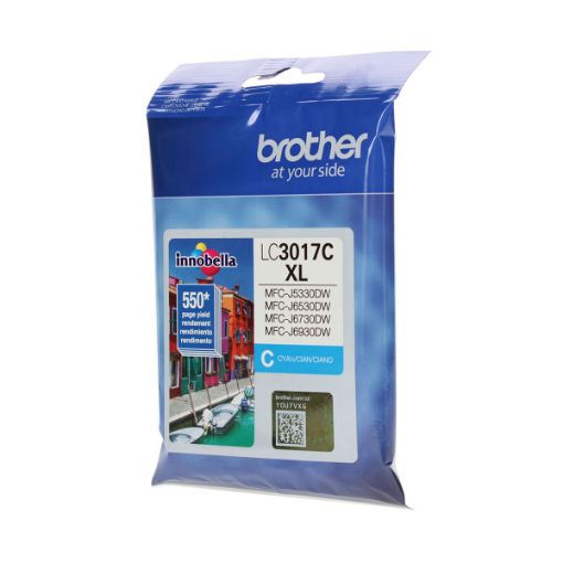Picture of Brother LC3017C High Yield Cyan Inkjet Cartridge (550 Yield)