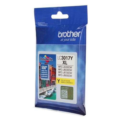 Picture of Brother LC3017Y High Yield Yellow Inkjet Cartridge (550 Yield)